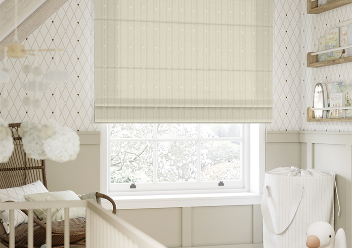 Puddle Down, Duck Stripe Shell - Twist&Fit Roman Blind - Image 5